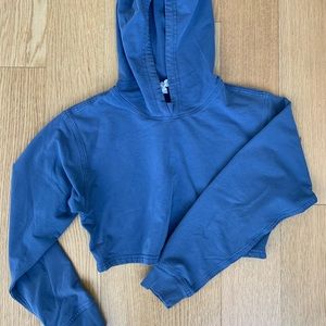 Lululemon Cropped Hoodie, Blue
